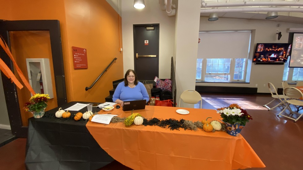 SAC Welcome table at Fallfest